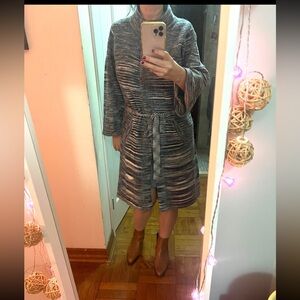 Vintage Dolce Cabo Long 100% Wool dress For Sale